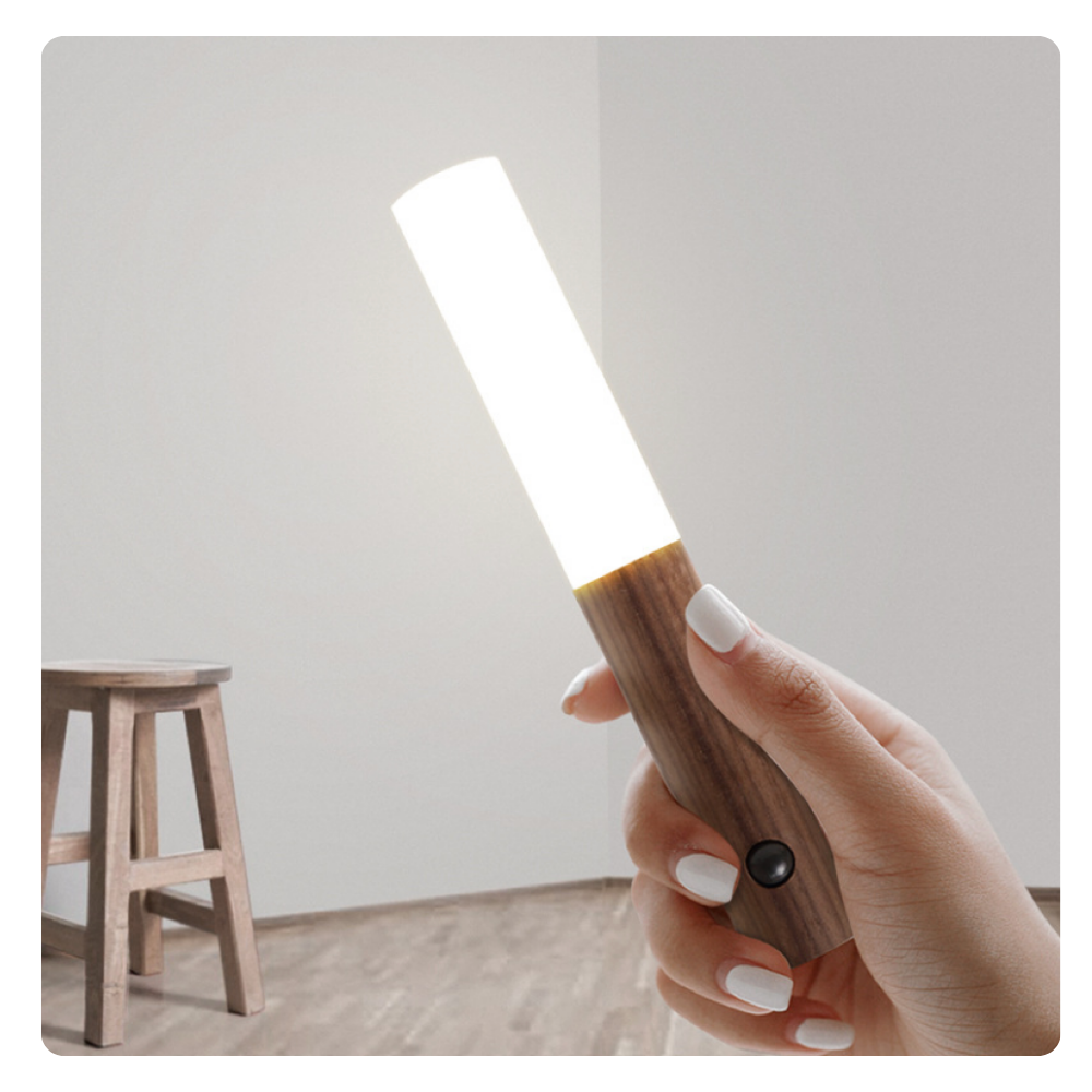 LuminaWood - Automatic LED Motion Sensor Wall Light