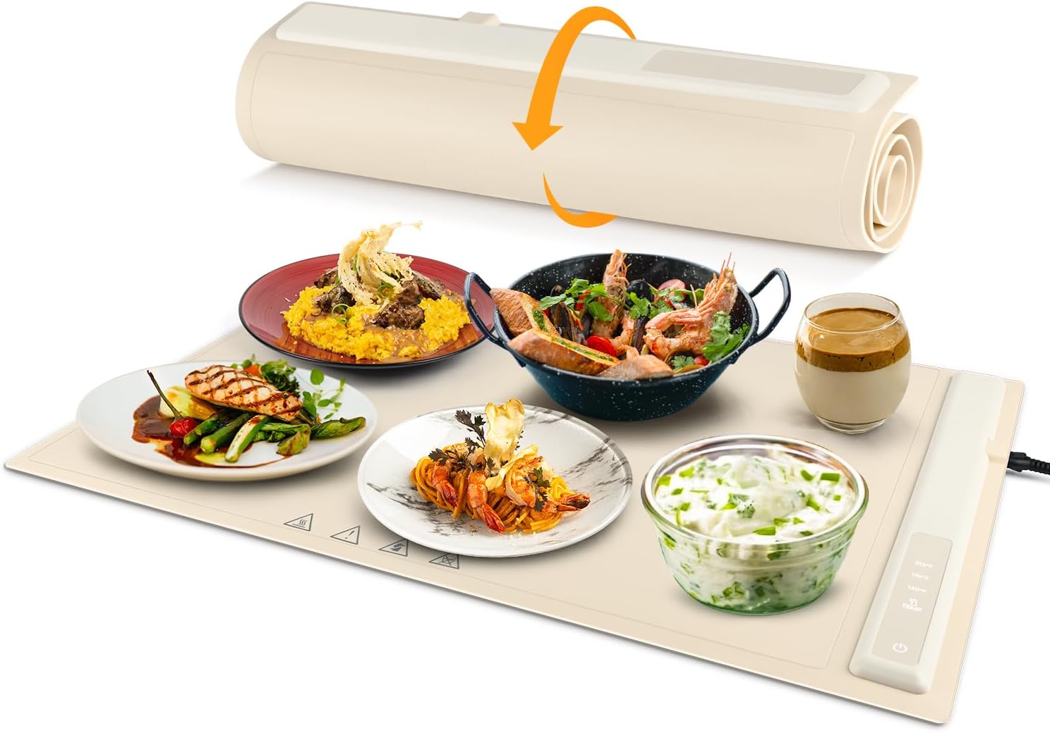 HeatServe - Fast Heating Electric Food Serving Tray - Whomely