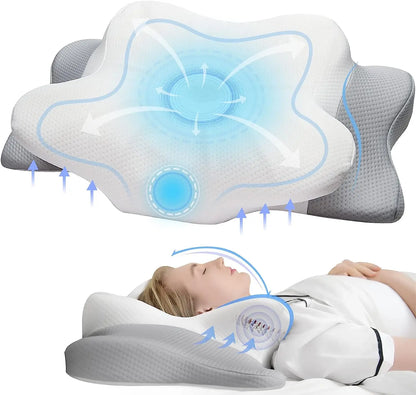 NovaRest - Memory Foam Orthopedic Cervical Pillow for Neck and Shoulders